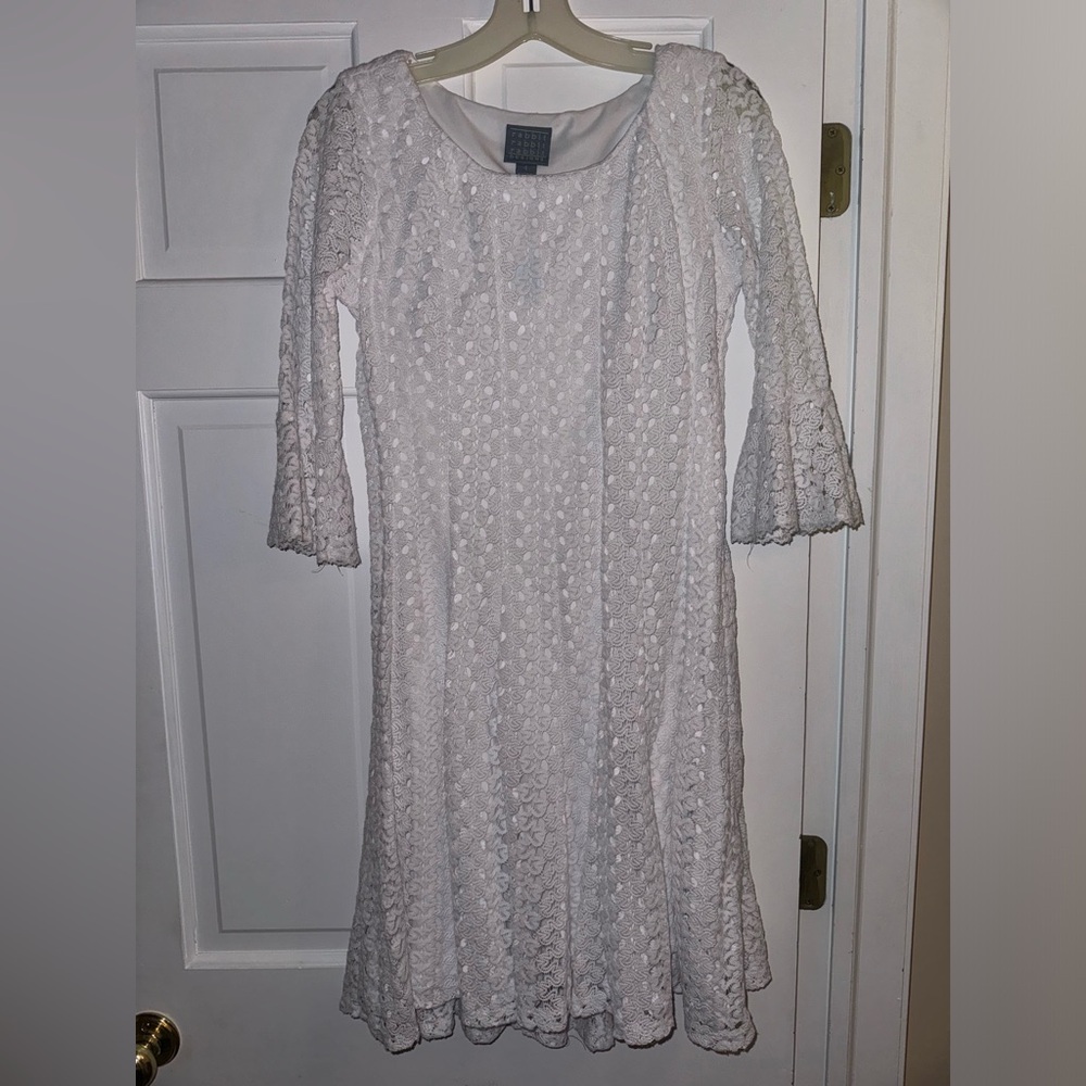 Elegant White Lace Dress